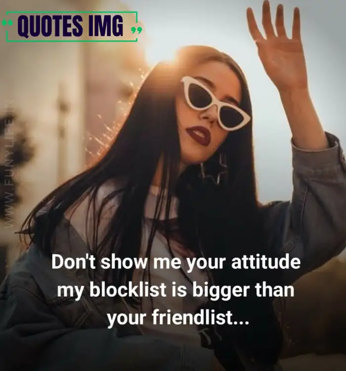 Killer attitude quotes for girls in english