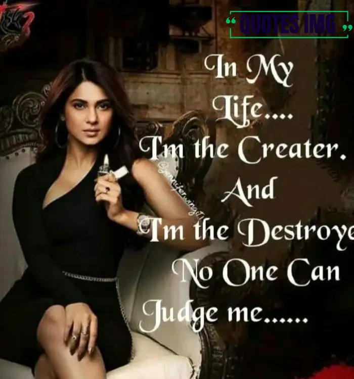 Killer attitude quotes for girls in english