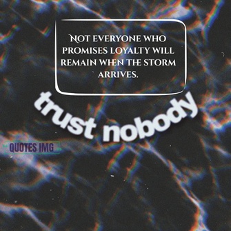 don't trust anyone quotes